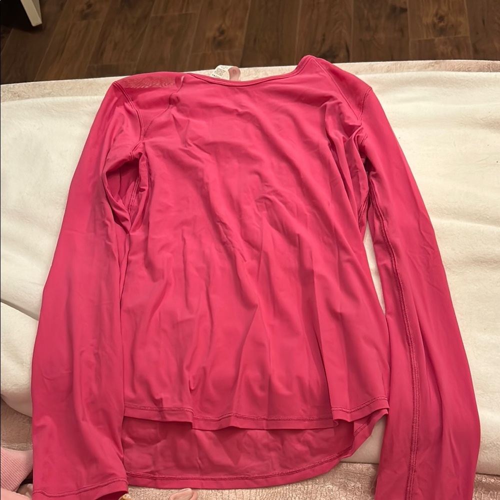 Women's Pink Long Sleeve Top